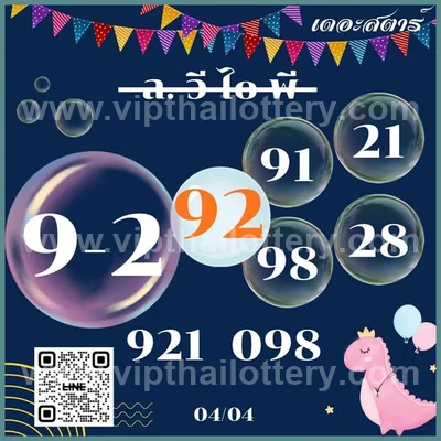 Thai Official Lottery Numbers Touch Formula Set 16-4-2026