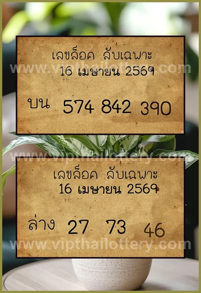 Thai Lotto Formula Direct Touch Winning Master 16/04/2026