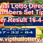 Thai Lotto Direct Numbers Set Tips Master Result 16-4-2026