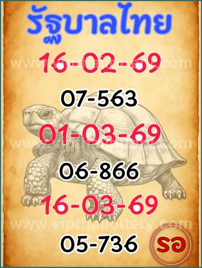 Thai Lottery Paper Master Formula Direct Numbers 16-4-2026