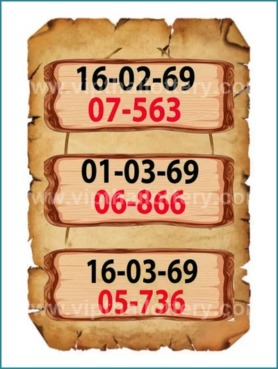 Thai Lottery Paper Master Formula Direct Numbers 16-4-2026