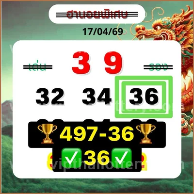 Thai Official Lottery Formula Touch Lucky Tips Set 2-05-2026