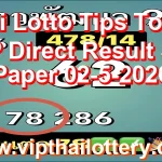 Thai Lotto Tips Touch VIP Direct Result Set Paper 02-5-2026