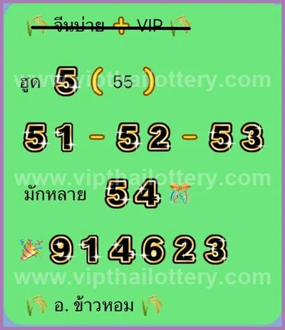 Thai Lotto Game Paper 3Up Result VIP Tips Formula 2.5.2026
