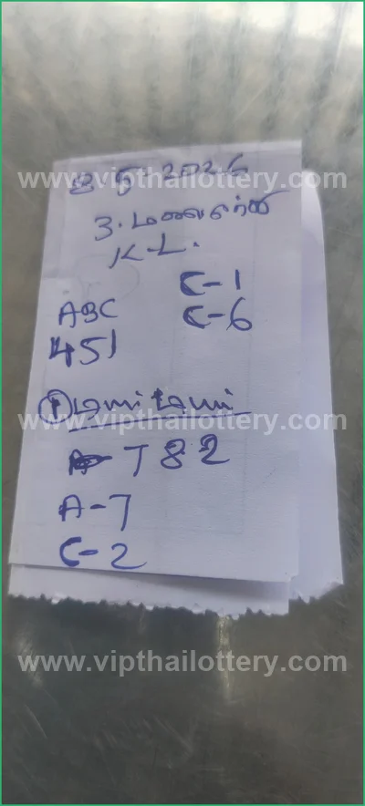 Thailand Lottery Down Tips 3Up Paper Touch Formula 16-5-2026