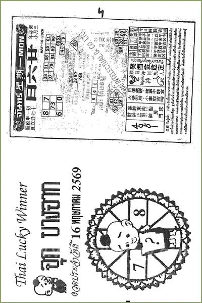 Thailand Lottery Final Magazine Bangkog Papers 16-05-2026