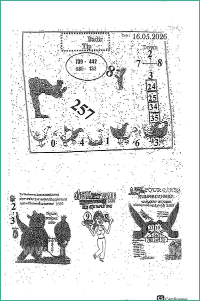 Thailand Lottery Final Magazine Bangkog Papers 16-05-2026