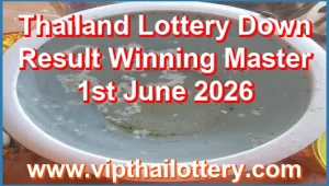 Thailand Lottery Down Result Winning Master 1st June 2026