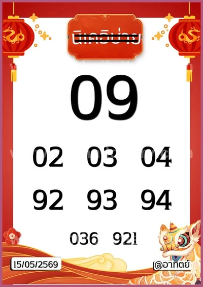Thai Lottery 3Up VIP Formula Winning Touch HTF 01 June 2026