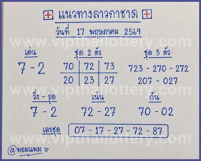 Thai Lottery 3Up VIP Formula Winning Touch HTF 01 June 2026