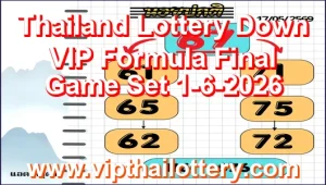 Thailand Lottery Down VIP Formula Final Game Set 1-6-2026
