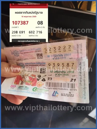 Thailand Lottery Down VIP Formula Final Game Set 1-6-2026