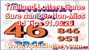 Thailand Lottery Game Sure namber Non-Miss 3d Tips 01.06.26