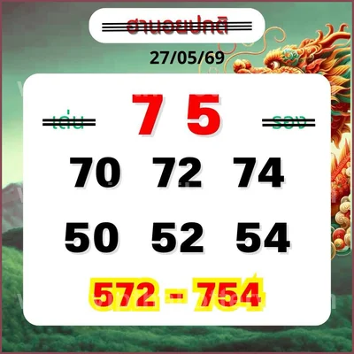 Thailand Lottery Paper Set Game HTF Touch 3Up Tips 01.6.2026