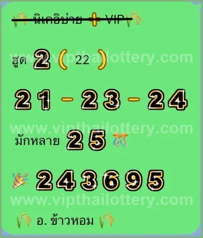 Thailand Lottery Paper Set Game HTF Touch 3Up Tips 01.6.2026