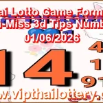 Thai Lotto Game Formula Non-Miss 3d Tips Numbers 01/06/2026