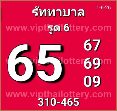 Thai Lottery Final Game Non-Miss Sure namber VIP 01/06/2026