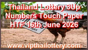 Thailand Lottery 3Up Numbers Touch Paper HTF 16th June 2026