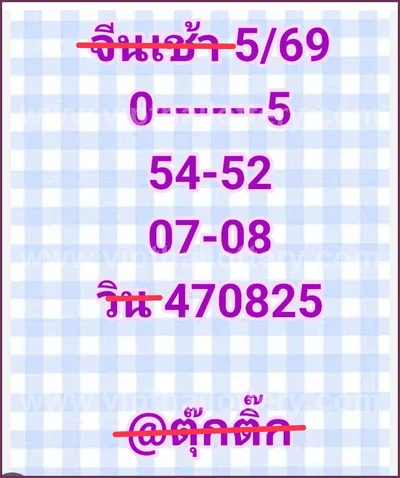 Thai Lotto Final Game Paper Cut Digit Direct 3Up 16-06-2026