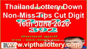 Thailand Lottery Down Non-Miss Tips Cut Digit 16th June 2026