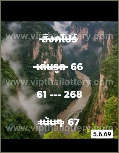 Thai Lotto Non-Miss Paper Game Cut Digit 3d Tips 16-06-2026