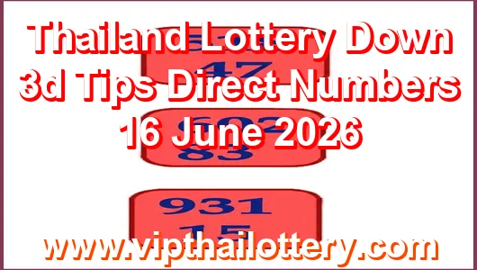 Thailand Lottery Down 3d Tips Direct Numbers 16 June 2026