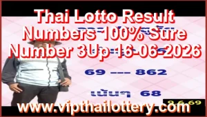 Thai Lotto Result Numbers 100% Sure Number 3Up 16-06-2026