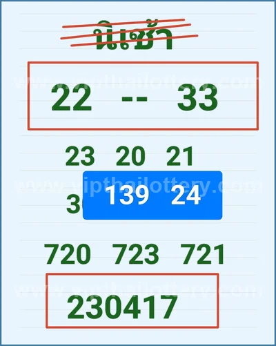 Thailand Lottery Formula VIP Lucky Non-Miss 3Up 16-06-2026
