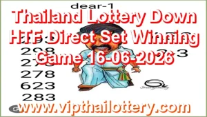Thailand Lottery Down HTF Direct Set Winning Game 16-06-2026