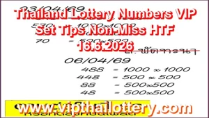 Thailand Lottery Numbers VIP Set Tips Non-Miss HTF 16.6.2026