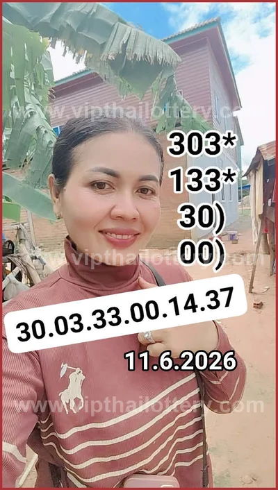 Thailand Lottery Formula Non-Miss Numbers Paper 16-06-2026