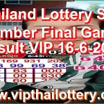 Thailand Lottery Sure namber Final Game Result VIP 16-6-2026