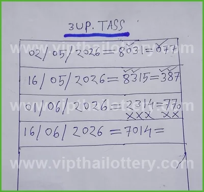 Thai Lotto Paper HTF Touch Sure namber Master 01 July 2026