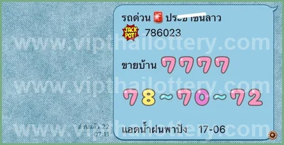 Thailand Lottery Down Direct Master 3Up Lucky VIP 01.07.26