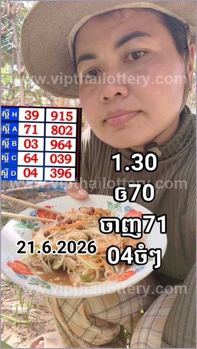 Thai Lottery Formula VIP 3d Tips 3Up Game HTF 1st July 2026