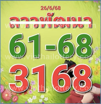 Thailand Lottery Down Result Paper Set Lucky Tips 01.07.2026