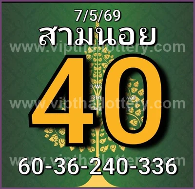 Thai Lotto Formula HTF Master 3Up Direct Tips 01 July 2026