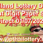 Thailand Lottery Down Cut Digit Paper Set Direct 01/07/2026