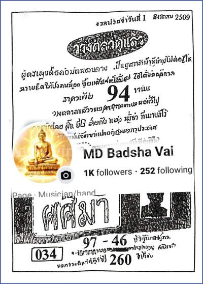 Thai Lottery Result Lucky Direct Sure namber 1st July 2026