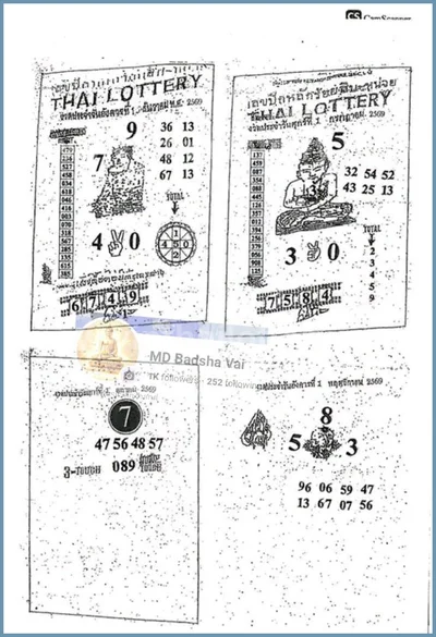 Thailand Lottery Down Set 3d Tips Formula 3Up VIP 01-07-2026
