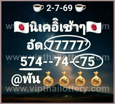 Thailand Lottery Master Numbers HTF Non-Miss Game 16/07/2026