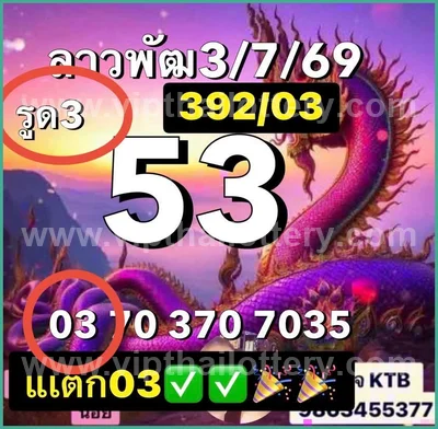 Thailand Lottery Down Direct Tips VIP Game 3Up 16 July 2026