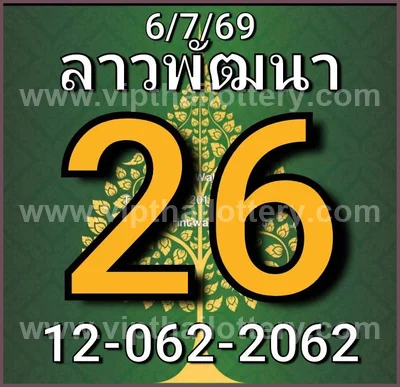 Thai Lottery Tips Numbers 3Up Game VIP Set Touch 16.7.2026