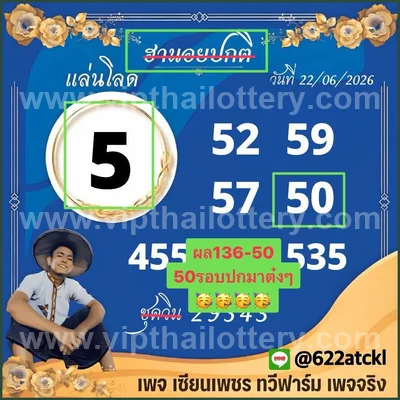 Thailand Lottery Result 100% Sure Number VIP Set 16.7.2026