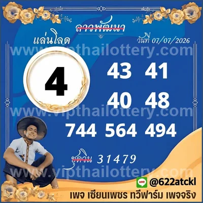 Thailand Lottery Result 100% Sure Number VIP Set 16.7.2026