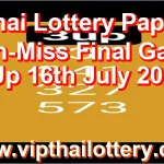Thai Lottery Paper Non-Miss Final Game 3Up 16th July 2026