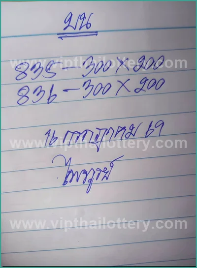 Thai Lottery Tips Numbers Set Direct Touch 16th July 2026