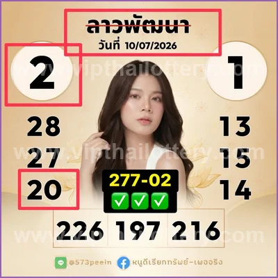 Thai Lottery 100% Sure Number HTF Final Game VIP 16/07/2026