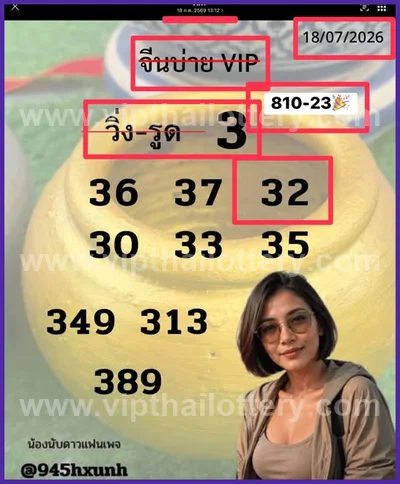 Thailand Lottery Touch Numbers Direct Non-Miss HTF 01/8/2026