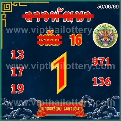 Thai Lottery Final Game HTF 100% Sure Number VIP 01-08-2026